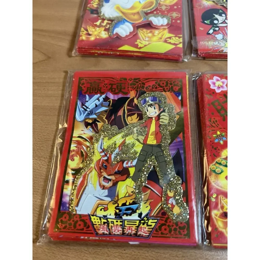 Bundle Of 9 Packs Of Chinese Disney Plus Anime Mini Envelopes Christmas 4x3”